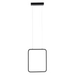 GloboStar® NEROBA 61302 Κρεμαστό Φωτιστικό Οροφής Linear Design LED CCT 18W 1980lm 360° AC 220-240V - Εναλλαγή Φωτισμού μέσω Διακόπτη On/Off All In One Ψυχρό 6000k+Φυσικό 4500k+Θερμό 2700k Μ29 x Π2 x Υ36cm - Μαύρο - 3 Years Warranty