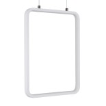 GloboStar® NEROBA 61303 Κρεμαστό Φωτιστικό Οροφής Linear Design LED CCT 18W 1980lm 360° AC 220-240V - Εναλλαγή Φωτισμού μέσω Διακόπτη On/Off All In One Ψυχρό 6000k+Φυσικό 4500k+Θερμό 2700k Μ29 x Π2 x Υ36cm - Λευκό - 3 Years Warranty