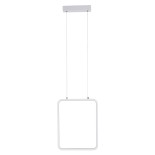 GloboStar® NEROBA 61303 Κρεμαστό Φωτιστικό Οροφής Linear Design LED CCT 18W 1980lm 360° AC 220-240V - Εναλλαγή Φωτισμού μέσω Διακόπτη On/Off All In One Ψυχρό 6000k+Φυσικό 4500k+Θερμό 2700k Μ29 x Π2 x Υ36cm - Λευκό - 3 Years Warranty