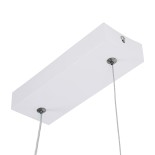 GloboStar® NEROBA 61303 Κρεμαστό Φωτιστικό Οροφής Linear Design LED CCT 18W 1980lm 360° AC 220-240V - Εναλλαγή Φωτισμού μέσω Διακόπτη On/Off All In One Ψυχρό 6000k+Φυσικό 4500k+Θερμό 2700k Μ29 x Π2 x Υ36cm - Λευκό - 3 Years Warranty
