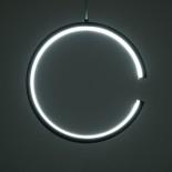 GLOBOSTAR® CEROBA 61306 Μοντέρνο Κρεμαστό Φωτιστικό Οροφής LED 12W 1320lm 300° AC 220-240V IP20 Ρυθμιζόμενο Λευκό CCT με On/Off 2700K/4500K/6000K - Lumileds SMD Chip - Μαύρο Ματ - Μ22 x Π2 x Υ22cm - 3 Χρόνια Εγγύηση