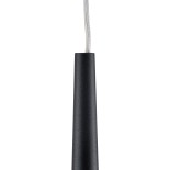 GloboStar® TEARS 61311 Κρεμαστό Φωτιστικό Οροφής Design LED CCT 21W 2310lm 180° AC 220-240V - Εναλλαγή Φωτισμού μέσω Τηλεχειριστηρίου All In One Ψυχρό 6000k+Φυσικό 4500k+Θερμό 2700k Dimmable Μ70 x Π3.2 x Υ60cm - Μαύρο - 3 Years Warranty