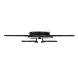 GLOBOSTAR® ROYAL-R 61323 Μοντέρνο Φωτιστικό Οροφής LED 135W 13500lm 360° AC 220-240V IP20 Ρυθμιζόμενο Λευκό CCT με Χειριστήριο από 2700K έως 6000K Dimmable - Lumileds SMD Chip - Μαύρο Ματ - Μ80.5 x Π59 x Υ12cm - 3 Χρόνια Εγγύηση
