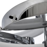 GLOBOSTAR® ROYAL-R 61324 Μοντέρνο Φωτιστικό Οροφής LED 135W 13500lm 360° AC 220-240V IP20 Ρυθμιζόμενο Λευκό CCT με Χειριστήριο από 2700K έως 6000K Dimmable - Lumileds SMD Chip - Ασημί Νίκελ - Μ80.5 x Π59 x Υ12cm - 3 Χρόνια Εγγύηση