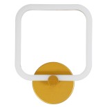 GloboStar® ELIZA 61344 Φωτιστικό Τοίχου - Απλίκα Design LED CCT 8W 960lm 360° AC 220-240V - Εναλλαγή Φωτισμού μέσω Διακόπτη On/Off All In One Ψυχρό 6000k+Φυσικό 4500k+Θερμό 2700k Μ22 x Π5 x Υ28.5cm - Χρυσό - 3 Years Warranty