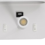 GLOBOSTAR® IBIS 61368 Μοντέρνο Φωτιστικό Τοίχου - Απλίκα Ξενοδοχείου Reading Light με Φορτιστή USB 3A LED 10W 1000lm 36°/360° AC 220-240V IP20 Φυσικό Λευκό 4500K - Bridgelux COB Chip & TÜV SÜD Driver - Λευκό Ματ - Μ10 x Π6.1 x Υ18cm - 3 Χρόνια Εγγύηση