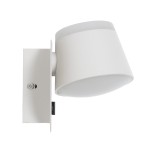 GloboStar® REGENCY 61377 Μοντέρνο Φωτιστικό Τοίχου - Απλίκα Ξενοδοχείου Bed Side LED 16W 1840lm 120° AC 220-240V - Reading Up/Down Light - Φορτιστής USB 3A - Μ16.5 x Π12 x Υ10cm - Φυσικό Λευκό 4500K - Λευκό