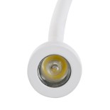 GloboStar® ROULETTE-S 61383 Μοντέρνο Φωτιστικό Τοίχου - Απλίκα Ξενοδοχείου Bed Side LED 3W 360lm & 1 x E27 36° & 360° AC 220-240V - Reading Up/Down Light - Φορτιστής USB 3A - Μ17 x Π20 x Υ37cm - Φυσικό Λευκό 4500K - Λευκό με Μπεζ Καπέλο - Σετ 2 Τεμαχίων