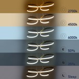 GloboStar® BUTTERFLY 61393 Κρεμαστό Φωτιστικό Οροφής Design LED CCT 75W 8400lm 300° AC 220-240V - Εναλλαγή Φωτισμού μέσω Τηλεχειριστηρίου All In One Ψυχρό 6000k+Φυσικό 4500k+Θερμό 2700k Dimmable Μ71 x Π52 x Υ4cm - Χρυσό Βούρτσας - 3 Years Warranty