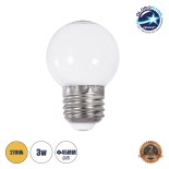 GloboStar® 76092 Λάμπα LED E27 G45 Γλομπάκι 3W 240lm 260° AC 220-240V IP20 Φ4.5 x Υ6.9cm Θερμό Λευκό 2700K - 2 Years Warranty