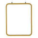 GloboStar® NEROBA 61305 Κρεμαστό Φωτιστικό Οροφής Linear Design LED CCT 18W 1980lm 360° AC 220-240V - Εναλλαγή Φωτισμού μέσω Διακόπτη On/Off All In One Ψυχρό 6000k+Φυσικό 4500k+Θερμό 2700k Μ29 x Π2 x Υ36cm - Χρυσό Βούρτσας - 3 Years Warranty
