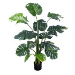 GloboStar® Artificial Garden MONSTERA 20003 Τεχνητό Διακοσμητικό Φυτό Μονστέρα Υ150cm 