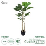 GloboStar® Artificial Garden MONSTERA 20005 Τεχνητό Διακοσμητικό Φυτό Μονστέρα Υ110cm