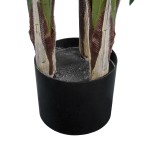 GloboStar® Artificial Garden ARECA PALM TREE 20012 Τεχνητό Διακοσμητικό Φυτό Φοινικόδεντρο Αρέκα Υ130cm 