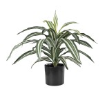 GloboStar® Artificial Garden BRAZILIAN IRON 20083 Τεχνητό Διακοσμητικό Φυτό Αρωματική Δράκαινα Υ30cm 