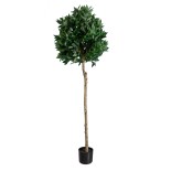GloboStar® Artificial Garden LAUREL 20085 Τεχνητό Διακοσμητικό Φυτό Δάφνη Υ150cm 