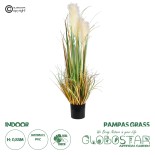 GloboStar® Artificial Garden PAMPAS GRASS 20107 Τεχνητό Διακοσμητικό Φυτό Γρασίδι της Πάμπας Υ88cm