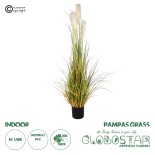 GloboStar® Artificial Garden PAMPAS GRASS 20108 Τεχνητό Διακοσμητικό Φυτό Γρασίδι της Πάμπας Υ150cm 