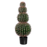 GloboStar® Artificial Garden FEROCACTUS 20138 Τεχνητό Διακοσμητικό Φυτό Φερόκακτος Υ95cm 