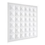 GloboStar® ZEUS 60968 Χωνευτό LED Panel 60x60cm 48W 7440lm 120° CRI≥86Ra UGR<19 Anti-Glare Shield Diffuser AC 220-240V IP44 Μ60 x Π60 x Υ3.3cm - Ψυχρό Λευκό 6000K - Bridgelux High Lumen Chips - TÜV Certified Driver - 5 Years Warranty