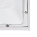 GloboStar® ZEUS 60973 Χωνευτό LED Panel 120x30cm 48W 6960lm 120° CRI≥86Ra UGR<19 Anti-Glare Shield Diffuser AC 220-240V IP44 Μ60 x Π60 x Υ3.3cm - Θερμό Λευκό 2700K - Bridgelux High Lumen Chips - TÜV Certified Driver - 5 Years Warranty