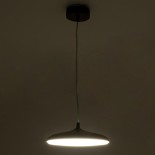 GloboStar® BARON 61253 Κρεμαστή Πλαφονιέρα Οροφής LED CCT 12W 1440lm 120° AC 220-240V - Εναλλαγή Φωτισμού μέσω Διακόπτη On/Off All In One Ψυχρό 6000k+Φυσικό 4500k+Θερμό 2700k Φ25 x Υ8cm - Ροζ Χρυσό - 3 Years Warranty