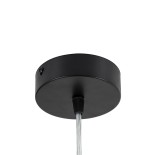 GloboStar® BARON 61254 Κρεμαστή Πλαφονιέρα Οροφής LED CCT 24W 2880lm 120° AC 220-240V - Εναλλαγή Φωτισμού μέσω Διακόπτη On/Off All In One Ψυχρό 6000k+Φυσικό 4500k+Θερμό 2700k Φ40 x Υ10cm - Μαύρο - 3 Years Warranty