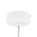GloboStar® BARON 61255 Κρεμαστή Πλαφονιέρα Οροφής LED CCT 24W 2880lm 120° AC 220-240V - Εναλλαγή Φωτισμού μέσω Διακόπτη On/Off All In One Ψυχρό 6000k+Φυσικό 4500k+Θερμό 2700k Φ40 x Υ10cm - Λευκό - 3 Years Warranty