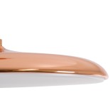 GloboStar® BARON 61256 Κρεμαστή Πλαφονιέρα Οροφής LED CCT 24W 2880lm 120° AC 220-240V - Εναλλαγή Φωτισμού μέσω Διακόπτη On/Off All In One Ψυχρό 6000k+Φυσικό 4500k+Θερμό 2700k Φ40 x Υ10cm - Ροζ Χρυσό - 3 Years Warranty