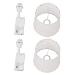 GLOBOSTAR® ROULETTE-R 61380 Μοντέρνο Φωτιστικό Τοίχου - Απλίκα Ξενοδοχείου Reading Light με Φορτιστή USB 3A & Ντουί 1 x E27 LED 3W 360lm 36° & 360° AC 220-240V IP20 Φυσικό Λευκό 4500K - Bridgelux COB Chip & TÜV SÜD Driver - Λευκό Ματ & Μπεζ - Μ22 x Π23.5 