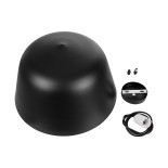 GloboStar® UPVALE 01281 Μοντέρνο Κρεμαστό Φωτιστικό Οροφής Μονόφωτο 1 x E27 Μαύρο Μεταλλικό Καμπάνα Φ40 x Y24cm