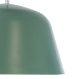 GloboStar® UPVALE 01285 Μοντέρνο Κρεμαστό Φωτιστικό Καμπάνα Μονόφωτο 1 x E27 IP20 Τιρκουάζ & Λευκό Μέταλλο - Μ40 x Π40 x Υ24cm