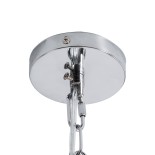 GLOBOSTAR® OCTAVE 01431 Μοντέρνο Κρεμαστό Φωτιστικό Οροφής με Ντουί 1 x E27 AC 220-240V IP20 - Μπεζ - Μ64 x Π64 x Y66cm