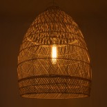 GLOBOSTAR® MALIBU 01811 Boho Κρεμαστό Φωτιστικό Οροφής με Ντουί 1 x E27 AC 220-240V IP20 - Μπεζ - Μ76 x Π76 x Υ100cm