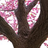 GloboStar® Artificial Garden PEACH BLOSSOM TREE 20159 Τεχνητό Διακοσμητικό Δέντρο Ανθισμένη Ροδακινιά Υ340cm 