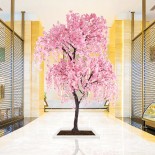 GloboStar® Artificial Garden CHERRY BLOSSOM TREE 20166 Τεχνητό Διακοσμητικό Δέντρο Άνθος Κερασιάς Υ380cm 