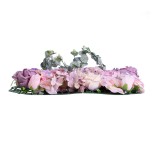 GloboStar® Artificial Garden AMBROSIA 20265 Τεχνητό Διακοσμητικό Πάνελ Λουλουδιών - Κάθετος Κήπος σύνθεση Αμβροσία Μ50 x Π50 x Υ9cm 