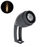 GLOBOSTAR® TREELIGHT-TREEGAL 90461 Σποτ Φωτισμού για Φυτά - Δέντρα με Βάση Μπετού & Κορμού LED 3W 330lm 15° DC 24V Αδιάβροχο IP65 Θερμό Λευκό 2700K Dimmable - Γκρι Ανθρακί - Μ5 x Π5 x Υ14.7cm - 3 Χρόνια Εγγύηση