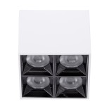 GLOBOSTAR® LUMINAR 60334 Downlight Σποτ LED 14W 1960lm 36° AC 220-240V IP20 Φυσικό Λευκό 4500K - Osram SMD Chip & TÜV SÜD Driver - Λευκό Ματ - Μ8.2 x Π8.2 x Υ6.6cm - 5 Χρόνια Εγγύηση