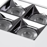 GLOBOSTAR® LUMINAR 60334 Downlight Σποτ LED 14W 1960lm 36° AC 220-240V IP20 Φυσικό Λευκό 4500K - Osram SMD Chip & TÜV SÜD Driver - Λευκό Ματ - Μ8.2 x Π8.2 x Υ6.6cm - 5 Χρόνια Εγγύηση