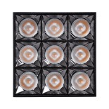 GLOBOSTAR® LUMINAR 60337 Downlight Σποτ LED 30W 4050lm 36° AC 220-240V IP20 Θερμό Λευκό 2700K - Osram SMD Chip & TÜV SÜD Driver - Μαύρο Ματ - Μ12 x Π12 x Υ6.6cm - 5 Χρόνια Εγγύηση