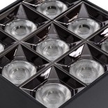 GLOBOSTAR® LUMINAR 60337 Downlight Σποτ LED 30W 4050lm 36° AC 220-240V IP20 Θερμό Λευκό 2700K - Osram SMD Chip & TÜV SÜD Driver - Μαύρο Ματ - Μ12 x Π12 x Υ6.6cm - 5 Χρόνια Εγγύηση