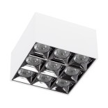 GLOBOSTAR® LUMINAR 60339 Downlight Σποτ LED 30W 4050lm 36° AC 220-240V IP20 Θερμό Λευκό 2700K - Osram SMD Chip & TÜV SÜD Driver - Λευκό Ματ - Μ12 x Π12 x Υ6.6cm - 5 Χρόνια Εγγύηση