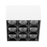 GLOBOSTAR® LUMINAR 60339 Downlight Σποτ LED 30W 4050lm 36° AC 220-240V IP20 Θερμό Λευκό 2700K - Osram SMD Chip & TÜV SÜD Driver - Λευκό Ματ - Μ12 x Π12 x Υ6.6cm - 5 Χρόνια Εγγύηση