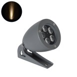 GLOBOSTAR® TREELIGHT-TREESPO 90469 Σποτ Φωτισμού για Φυτά - Δέντρα LED 12W 1320lm 15° DC 24V Αδιάβροχο IP65 Θερμό Λευκό 2700K Dimmable - Γκρι Ανθρακί - Μ9 x Π11 x Υ9cm - 3 Χρόνια Εγγύηση