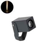 GLOBOSTAR® TREELIGHT-TREEMARO 90472 Σποτ Φωτισμού για Φυτά - Δέντρα LED 3W 330lm 8° DC 24V Αδιάβροχο IP67 Θερμό Λευκό 2700K Dimmable - Γκρι Ανθρακί - Μ3.5 x Π6.4 x Υ10cm - 3 Χρόνια Εγγύηση