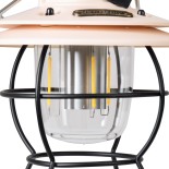 GloboStar® 85696 Αυτόνομο Φανάρι Camping LED 4W USB 2.0 με Επαναφορτιζόμενη Μπαταρία 1 x 18650 2000mAh Li-ion Power Bank IP20 Dimmable Ροζ με Διάφανο Γυαλί CCT Εναλλαγή Φωτισμού μέσω On/Off All In One Ψυχρό 6000K+Φυσικό 4500K+Θερμό 2700K Φ13.5 x Υ17.5cm