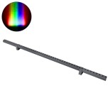 GLOBOSTAR® WASHER-STELLAR 90577 Μπάρα Φωτισμού Wall Washer LED 12W 1020lm 30° DC 24V Αδιάβροχο IP67 Πολύχρωμο RGBW Dimmable DMX512 - Γκρι Ανθρακί - Μ100 x Π3.2 x Υ3cm - 3 Χρόνια Εγγύηση