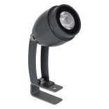 GLOBOSTAR® TREELIGHT-TREEGAL 90461 Σποτ Φωτισμού για Φυτά - Δέντρα με Βάση Μπετού & Κορμού LED 3W 330lm 15° DC 24V Αδιάβροχο IP65 Θερμό Λευκό 2700K Dimmable - Γκρι Ανθρακί - Μ5 x Π5 x Υ14.7cm - 3 Χρόνια Εγγύηση