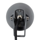 GLOBOSTAR® TREELIGHT-TREESPO 90469 Σποτ Φωτισμού για Φυτά - Δέντρα LED 12W 1320lm 15° DC 24V Αδιάβροχο IP65 Θερμό Λευκό 2700K Dimmable - Γκρι Ανθρακί - Μ9 x Π11 x Υ9cm - 3 Χρόνια Εγγύηση